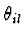 $\theta_{il}$