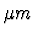 $\mu m$