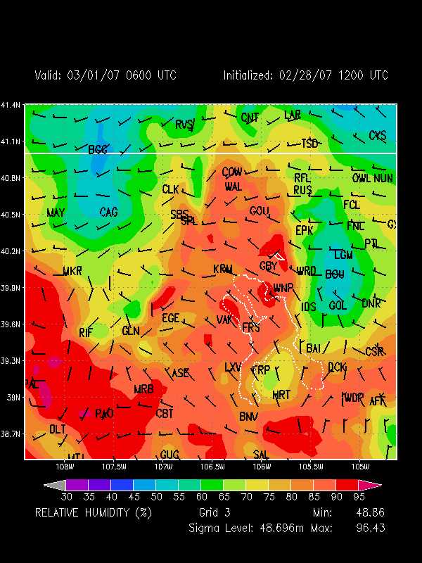 Mapped Surface Variables - Grid 3